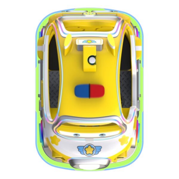 Children's cartoon pet LED yellow square car - Super Battle Car with roof - Image 7