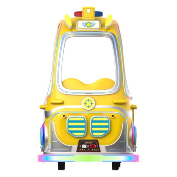 Children's cartoon pet LED yellow square car - Super Battle Car with roof - Image 3