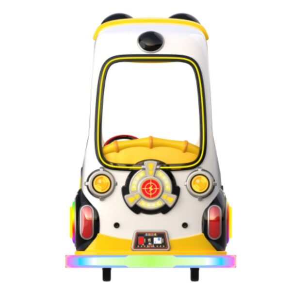 Children's cartoon pet LED yellow square car - Super cute cat with roof - Image 4