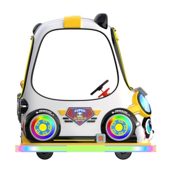 Children's cartoon pet LED yellow square car - Super cute cat with roof - Image 3