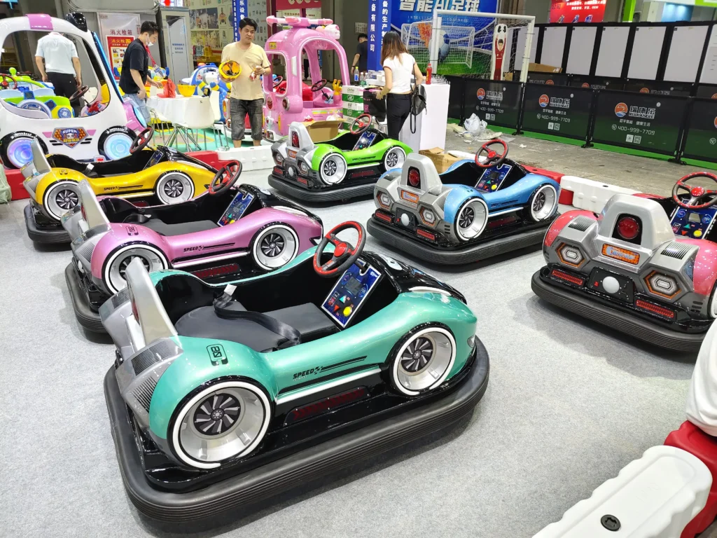 Wholesale dodgem cars fiberglass amusement equipment with interactive sensor system