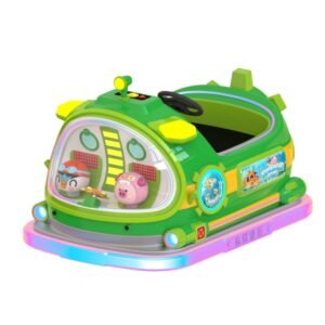 Family bumper cars submarine design fiberglass body with LED strips
