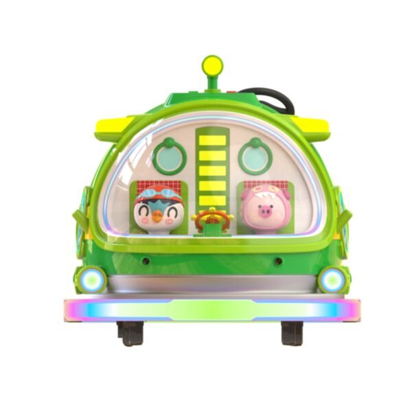 Bumper car attraction submarine LED fiberglass design for kids