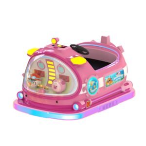 Kids submarine ride-on car with fiberglass body, LED lights, and OEM factory design