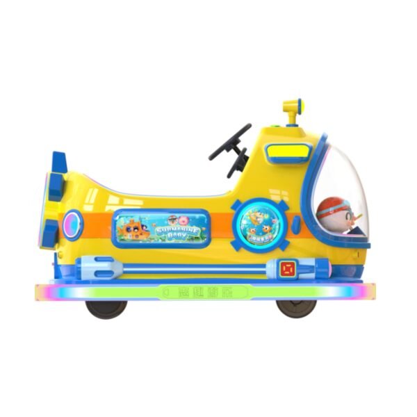 Wholesale amusement ride-on car fiberglass body and LED lighting
