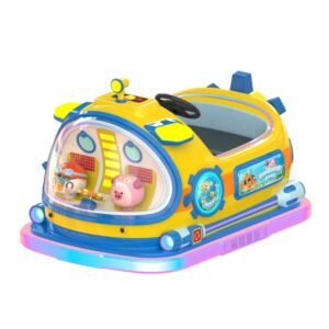 Custom kids electric vehicle fiberglass submarine design with LED strips