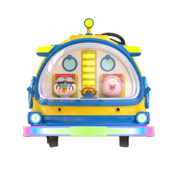 Interactive fiberglass EV for kids with LED submarine design