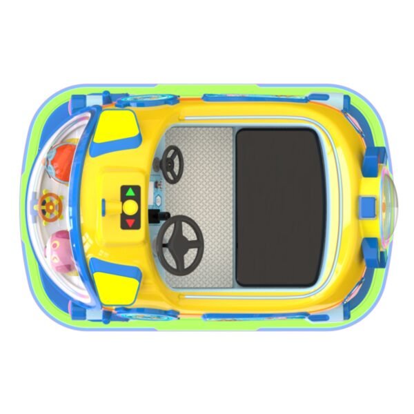Kids ride-on safety car submarine fiberglass with LED lights