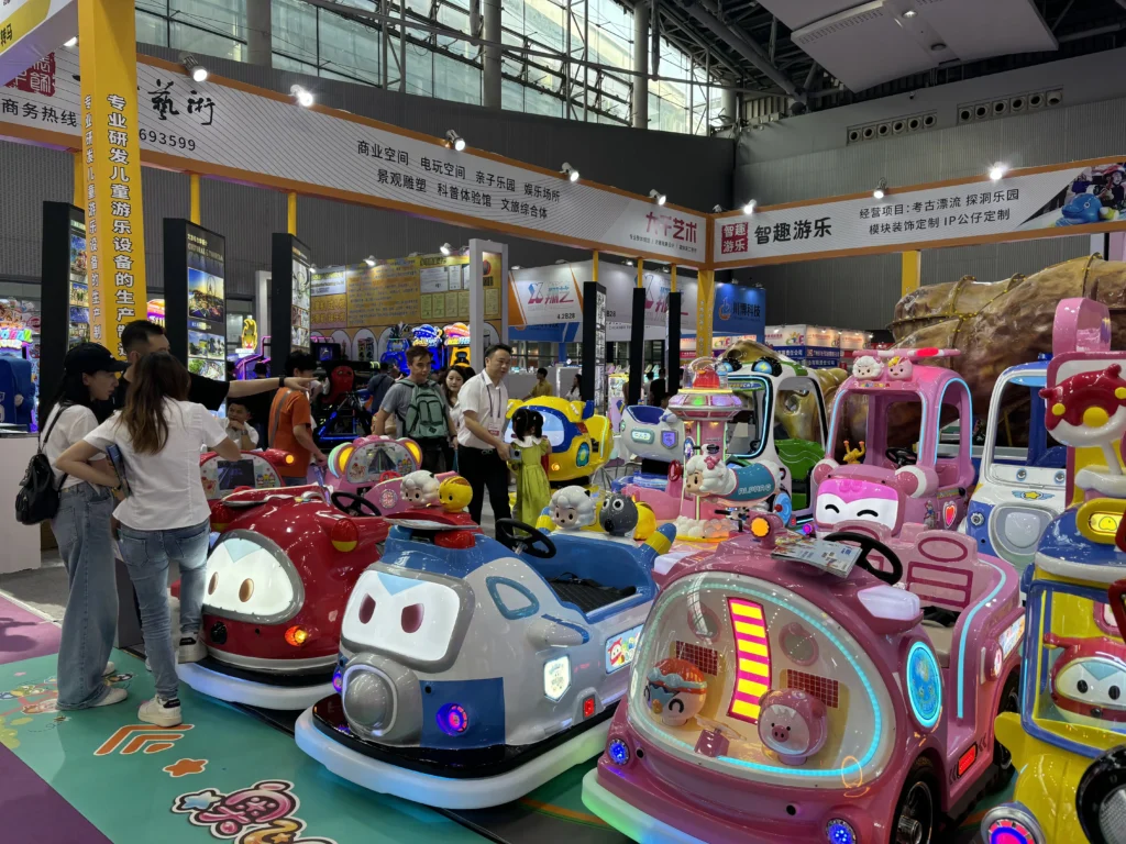 Exhibition of amusement bumper car attraction from China OEM factory supplier