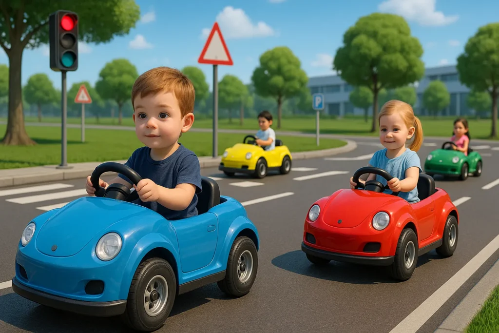 kids interactive driving play area design