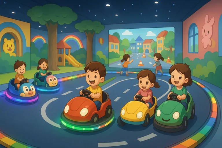 immersive kids electric ride-on playground design