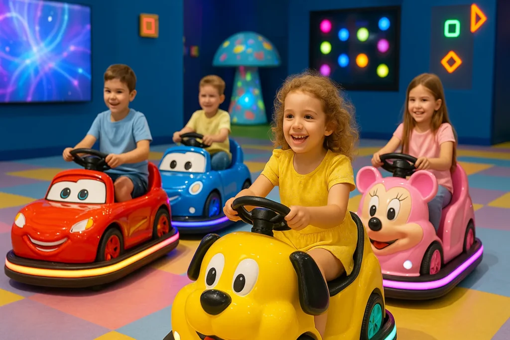 interactive driving play areas for shopping malls