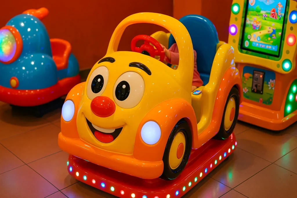 coin-operated interactive rocking car system