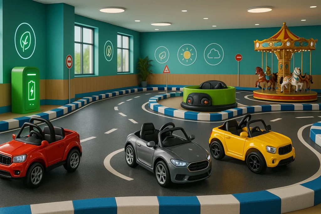 construction solutions for children’s ride-on game areas